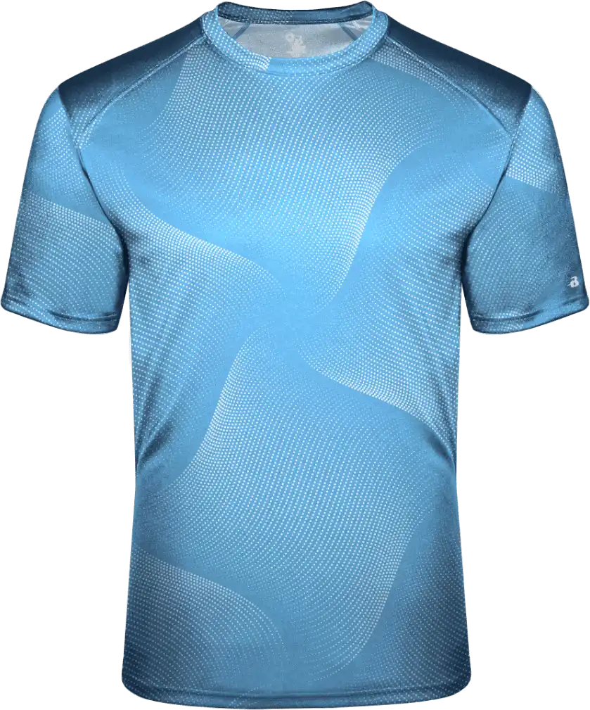 Badger Sport 2213 Warp Youth Tee - Columbia Blue