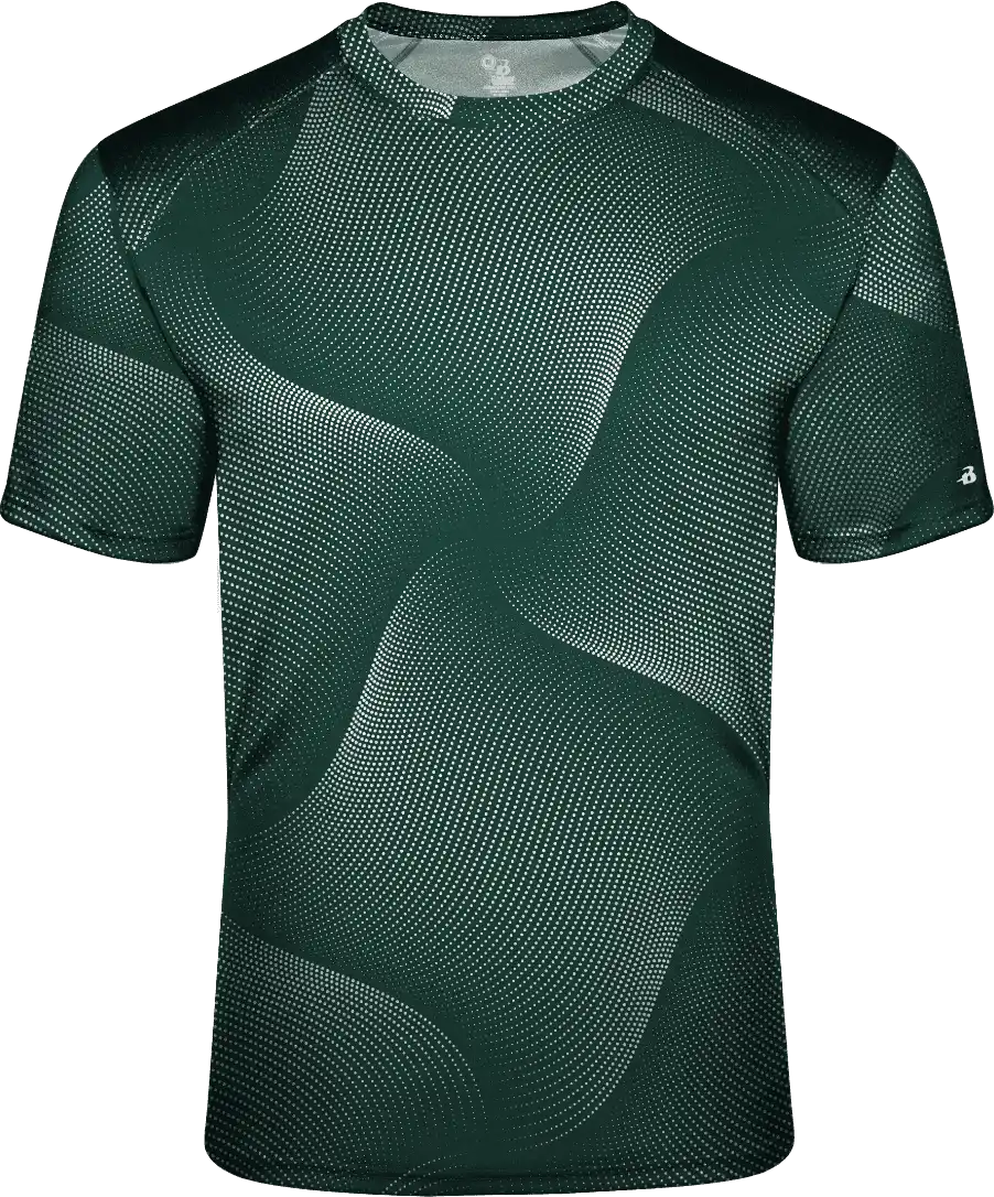 Badger Sport 2213 Warp Youth Tee - Forest