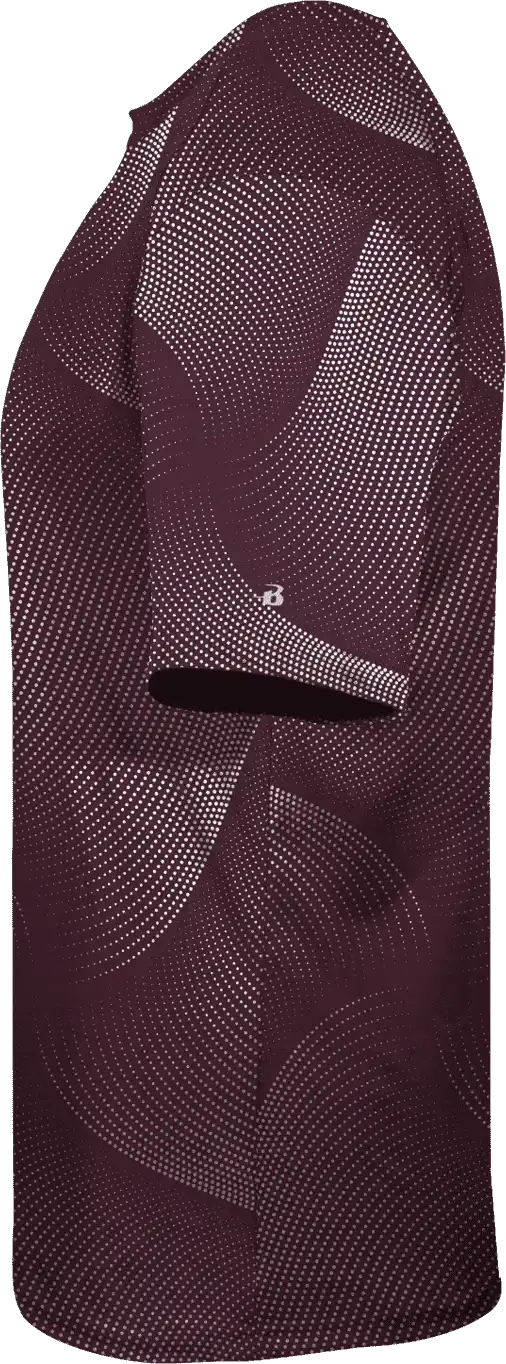 Badger Sport 2213 Warp Youth Tee - Maroon