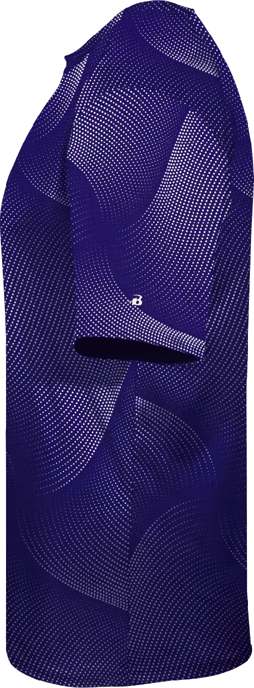 Badger Sport 2213 Warp Youth Tee - Purple