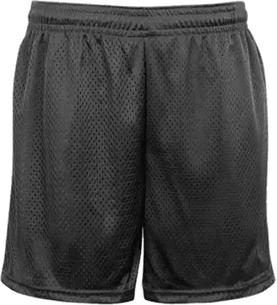 Badger Sport 222500 Mesh Tricot Youth 4’’ Short - Graphite