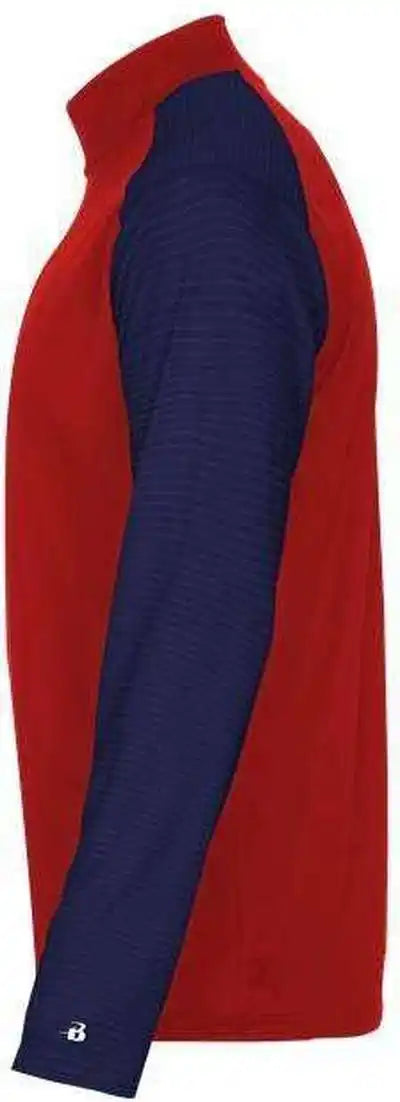 Badger Sport 2231 Breakout Youth 1/4 Zip - Red Navy