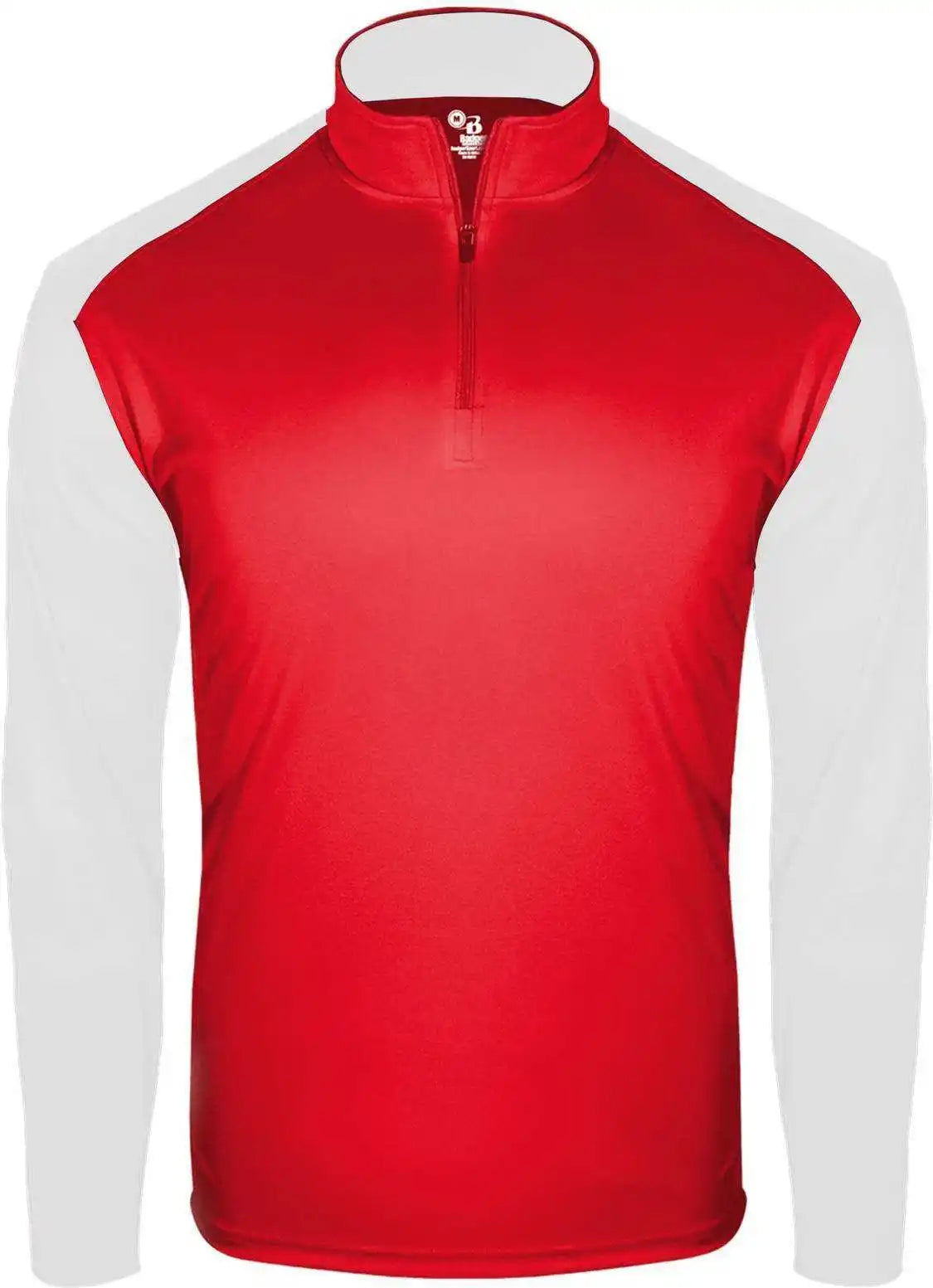 Badger Sport 2231 Breakout Youth 1/4 Zip - Red White
