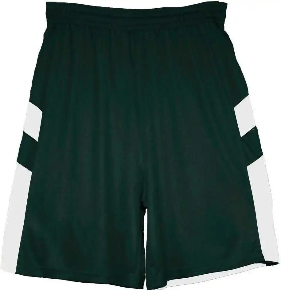 Badger Sport 2266 B-pivot Reversible Youth Short - Forest White