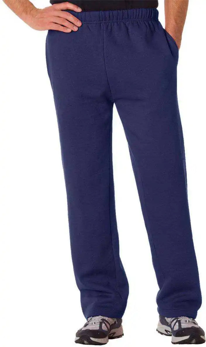 Badger Sport 2277 Youth Open Bottom Fleece Pant - Navy