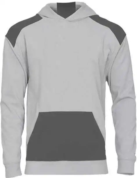 Badger Sport 2440 Breakout Performance Fleece Youth Hoodie - Silver Graphite