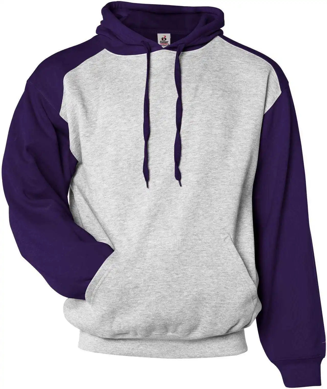 Badger Sport 2449 Athletic Fleece Youth Hoodie - Oxford Purple