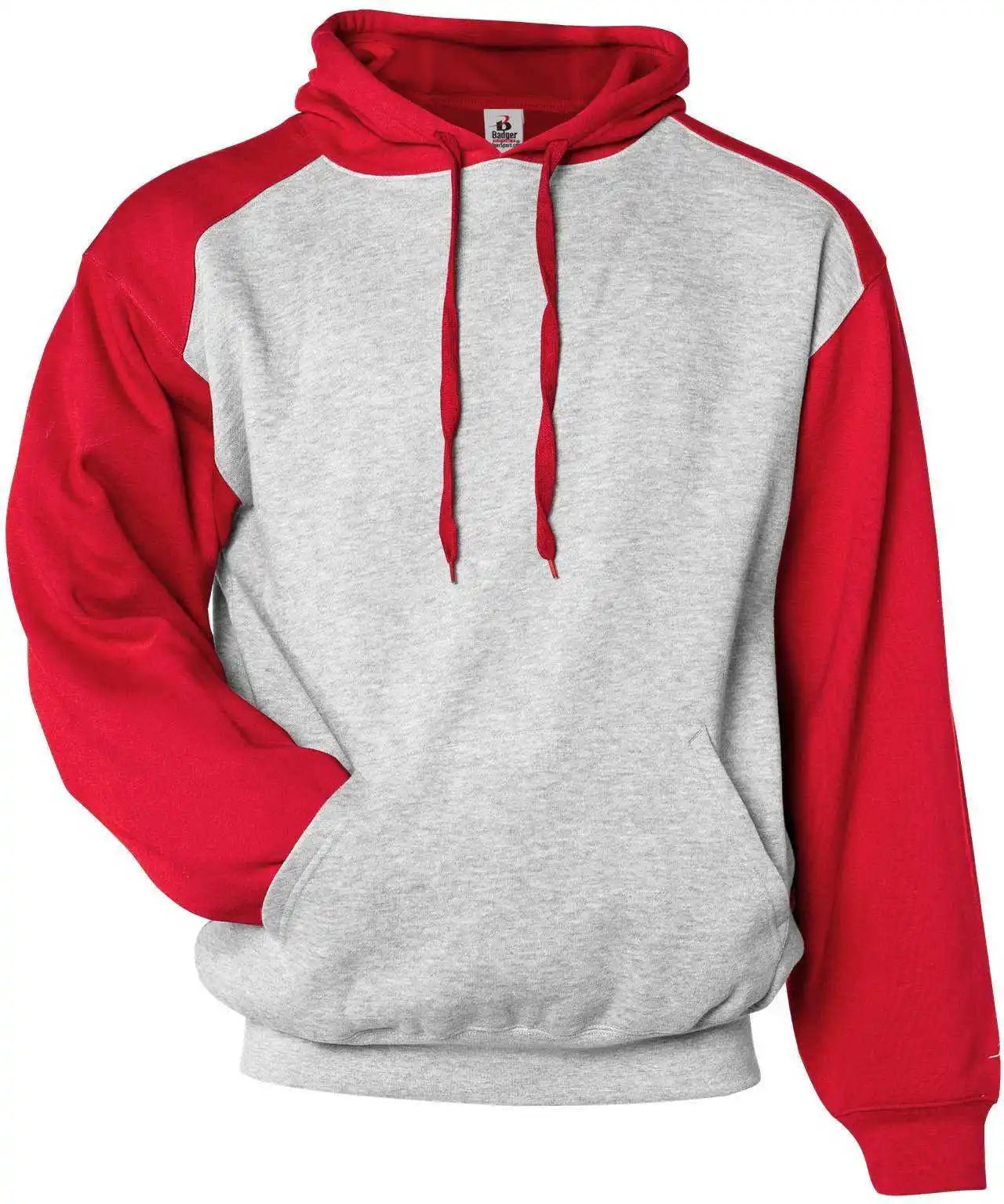 Badger Sport 2449 Athletic Fleece Youth Hoodie - Oxford Red
