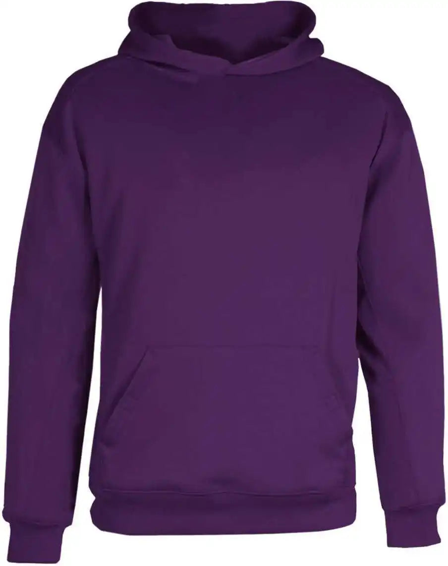Badger Sport 2454 Poly Fleece Youth Hoodie - Purple