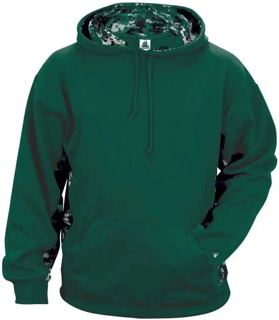 Badger Sport 2464 Digital C/b Youth Hoodie - Forest