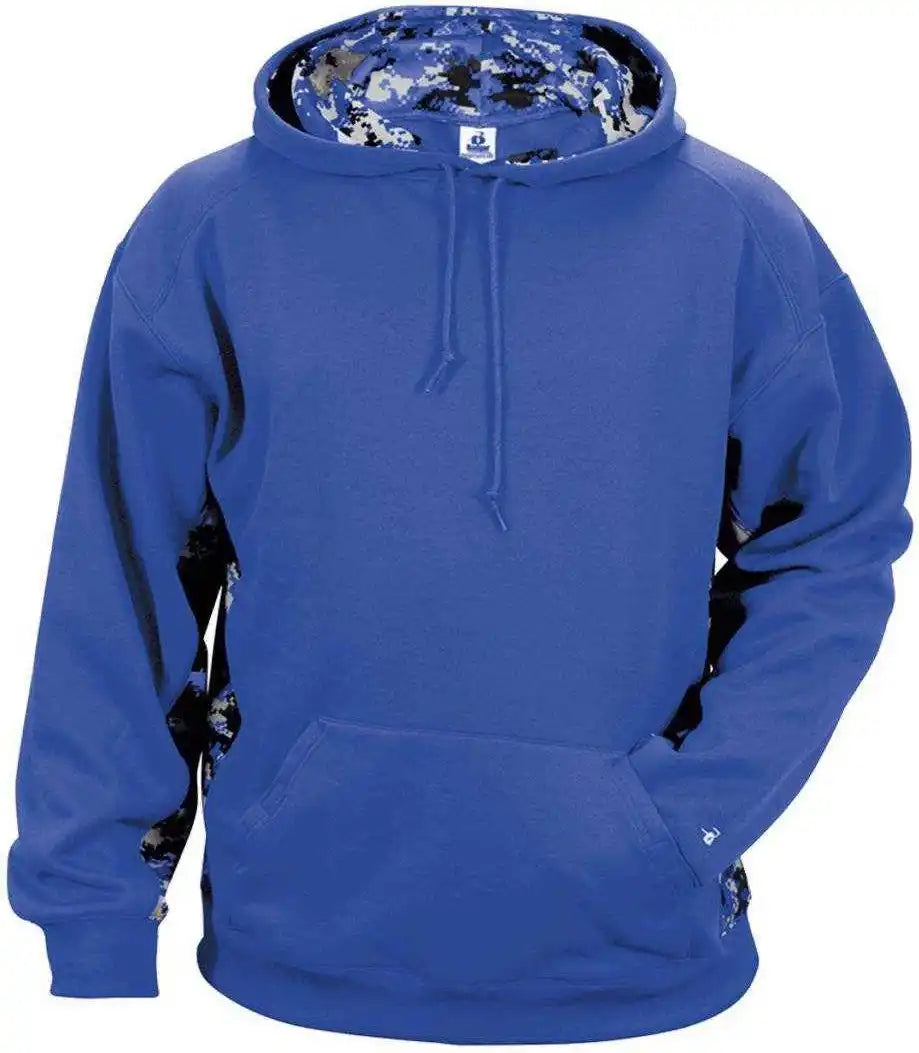 Badger Sport 2464 Digital C/b Youth Hoodie - Royal