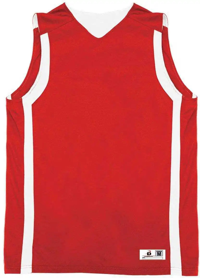 Badger Sport 2551 B-slam Youth Reversible Tank - Red White