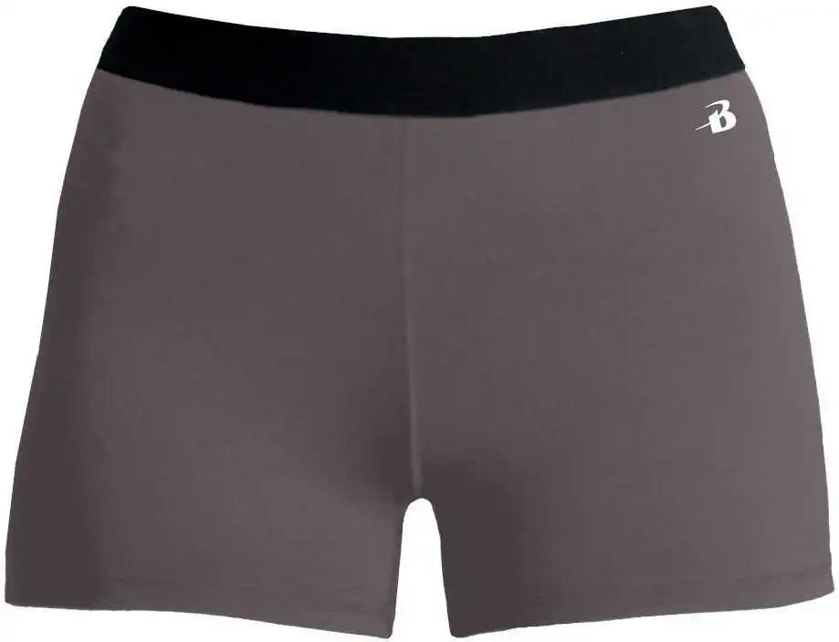 Badger Sport 2629 Girl’s Pro-compression Short - Graphite