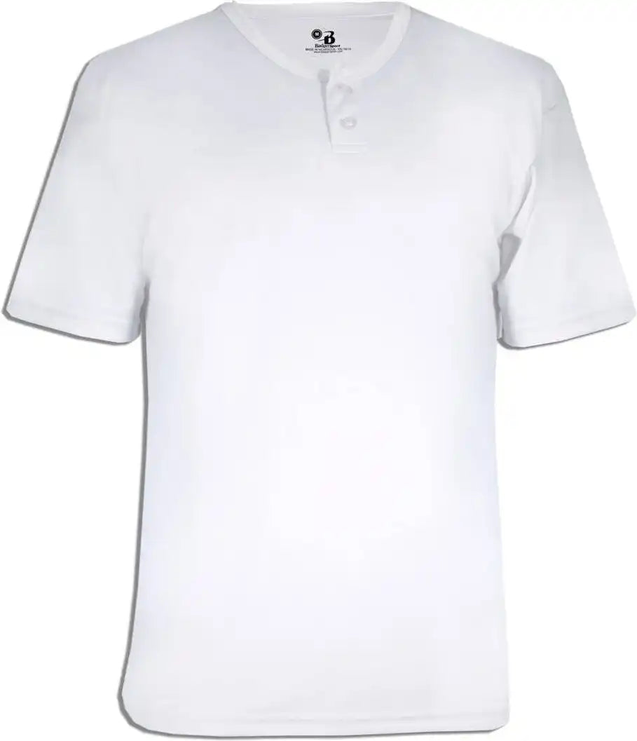 Badger Sport 2930 Youth B-core Placket - White