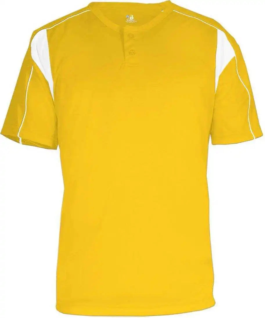Badger Sport 2937 Youth Pro Placket - Gold White