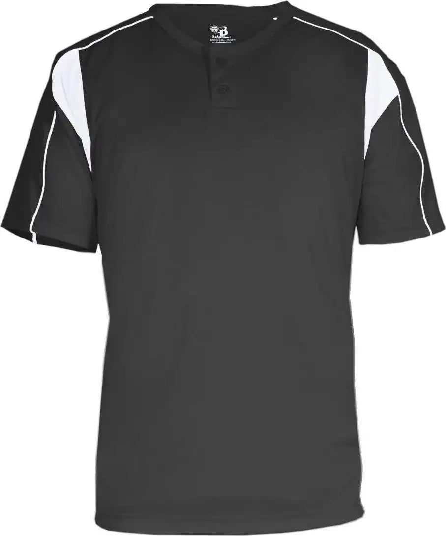 Badger Sport 2937 Youth Pro Placket - Graphite White
