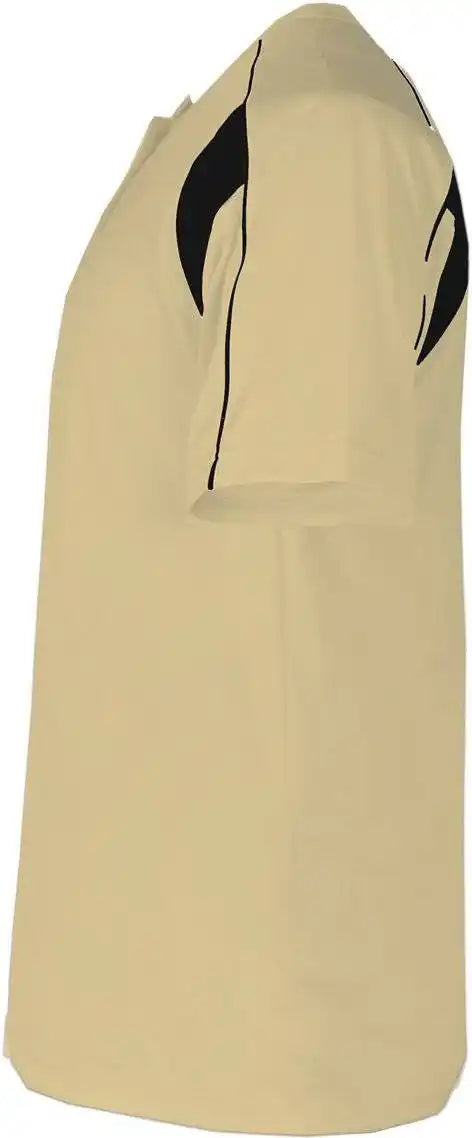 Badger Sport 2937 Youth Pro Placket - Vegas Gold Black