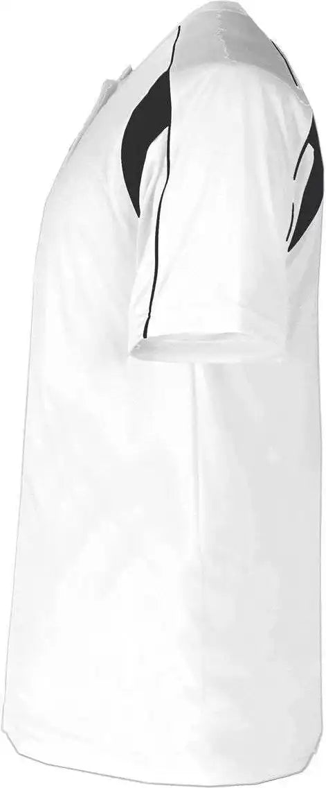 Badger Sport 2937 Youth Pro Placket - White Black
