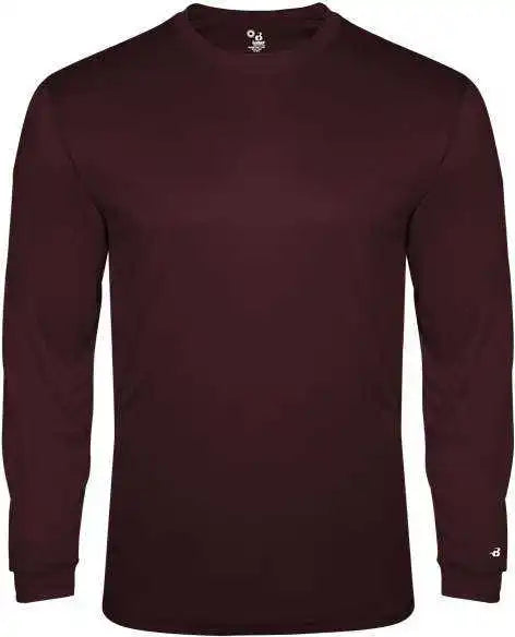 Badger Sport 2944 Tri-blend Long Sleeve Youth Tee - Maroon