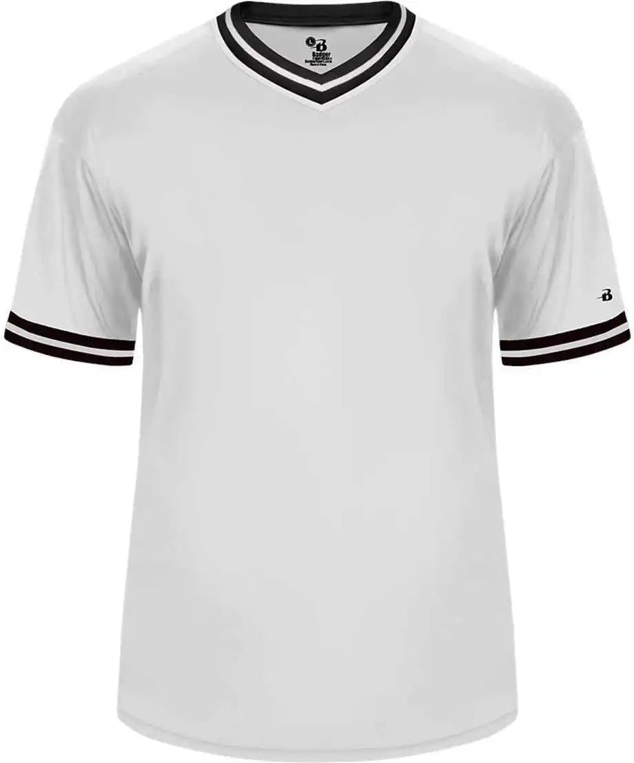 Badger Sport 2974 Vintage Youth Jersey - White Black