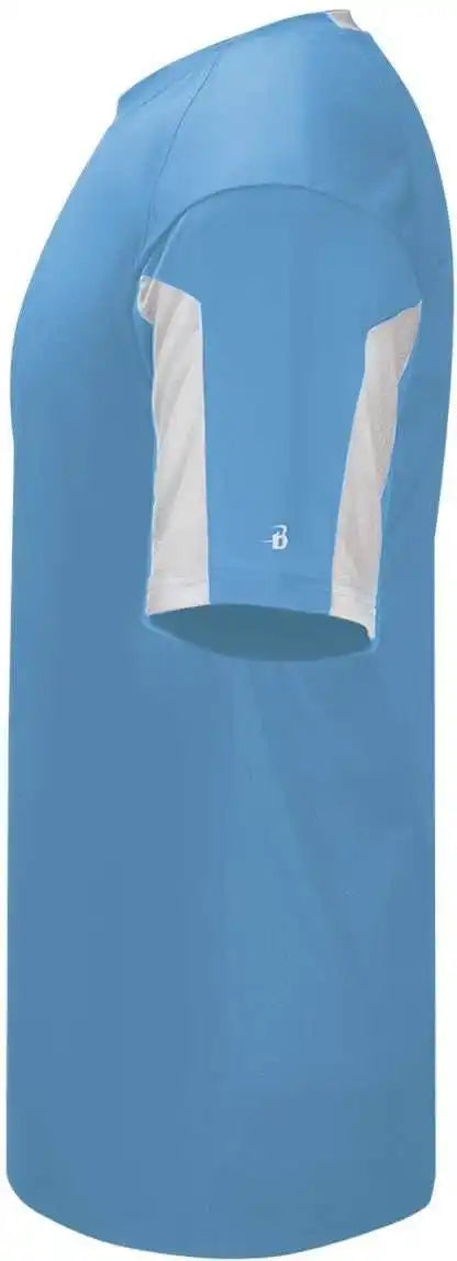 Badger Sport 2976 Youth Striker Placket - Columbia Blue White