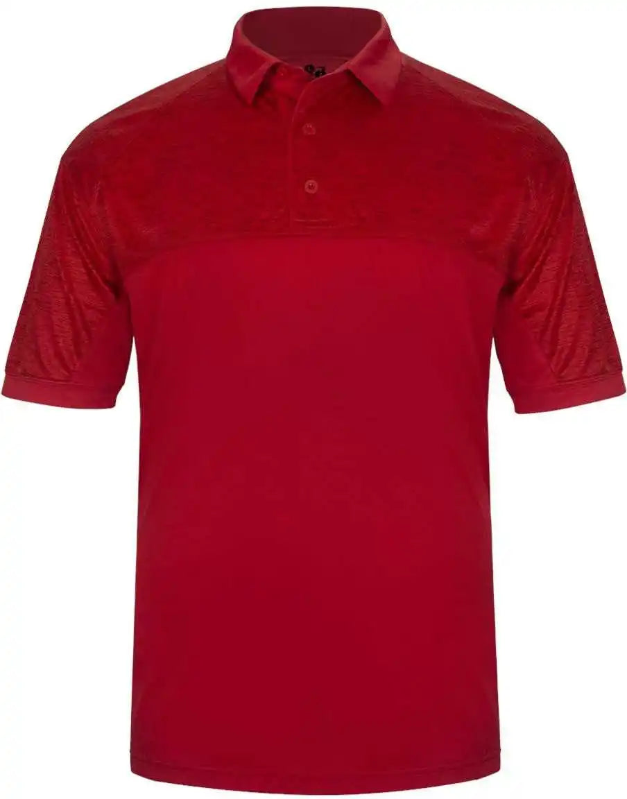 Badger Sport 3341 Tonal Blend Polo - Red