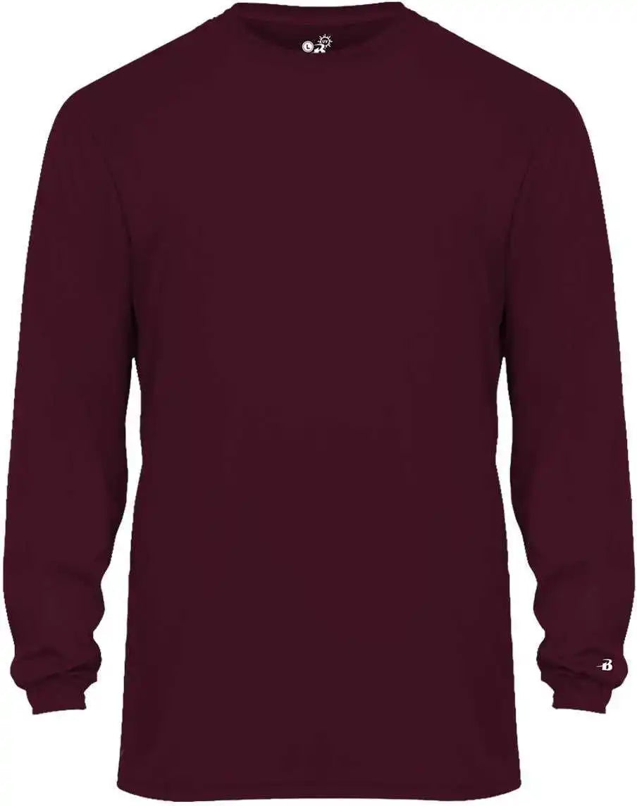 Badger Sport 4004 Ultimate Softlock Long Sleeve Tee - Maroon