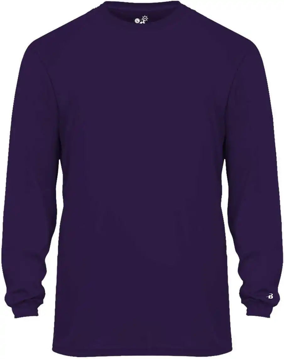 Badger Sport 4004 Ultimate Softlock Long Sleeve Tee - Purple