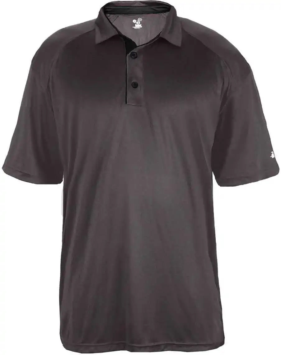 Badger Sport 4040 Ultimate Softlock Polo - Graphite Black