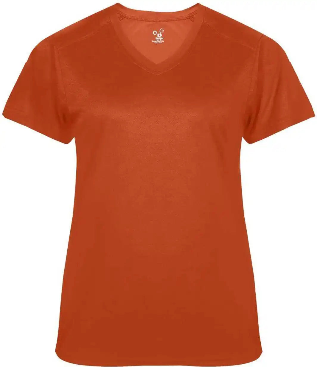 Badger Sport 4062 Ultimate Softlock Ladies V-neck Short Sleeve Tee - Orange
