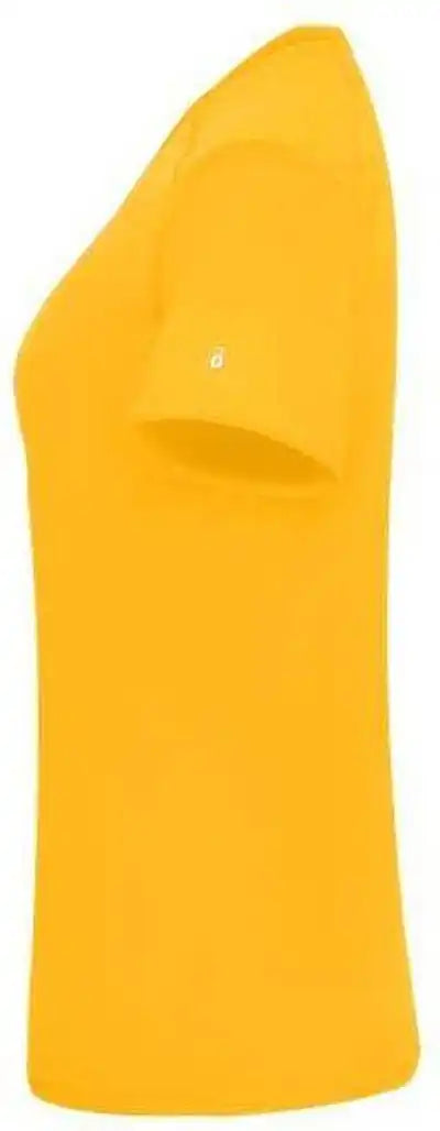 Badger Sport 4062 Ultimate Softlock Ladies V-neck Short Sleeve Tee - Gold