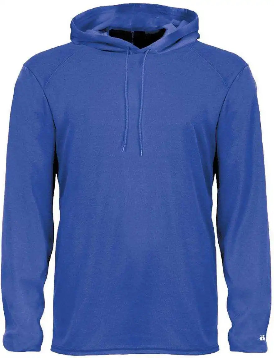 Badger Sport 4105 B-core Long Sleeve Hoodie Tee - Royal