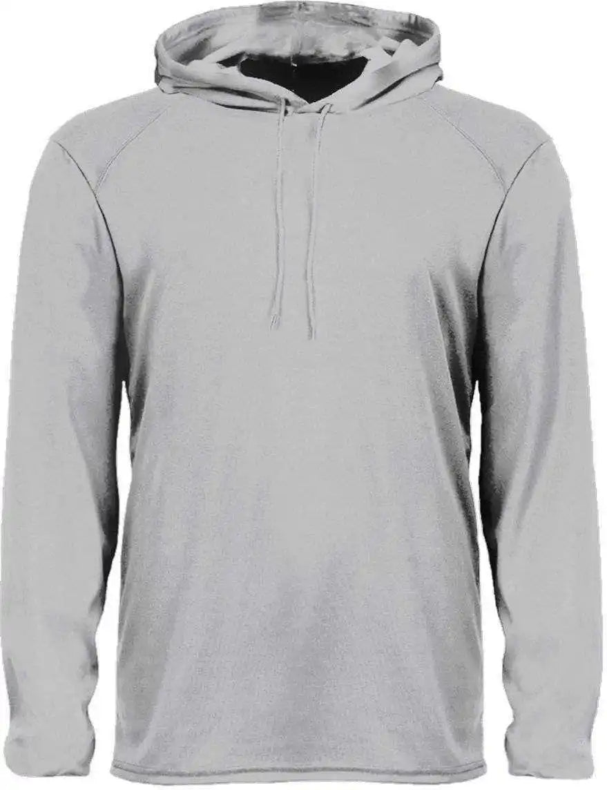 Badger Sport 4105 B-core Long Sleeve Hoodie Tee - Silver