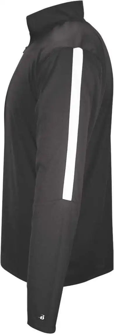 Badger Sport 4106 Sideline 1/4 Zip - Graphite White - Dark Gray / Adult m