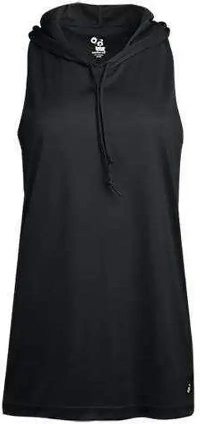 Badger Sport 4111 B-core Racerback Ladies’ Hoodie - Black