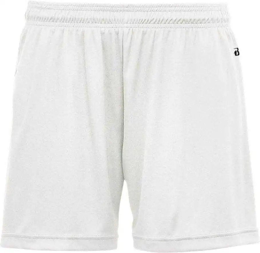 Badger Sport 4116 Ladies B-core Short - White