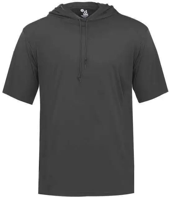 Badger Sport 4123 B-core Short Sleeve Hoodie Tee - Graphite
