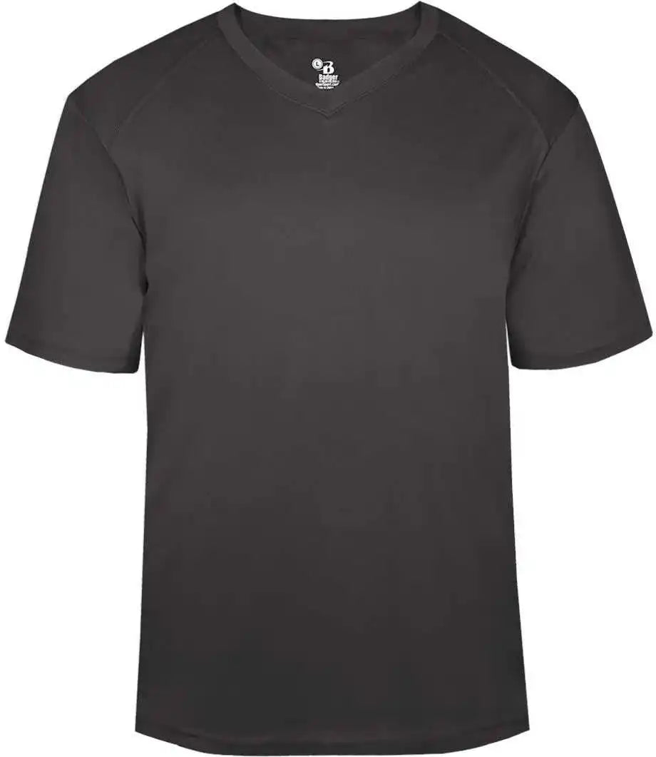 Badger Sport 4124 B-core V-neck Tee - Graphite