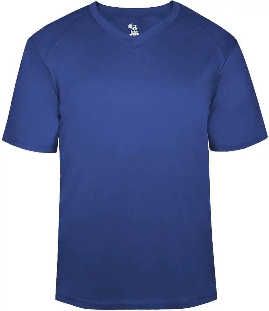 Badger Sport 4124 B-core V-neck Tee - Royal