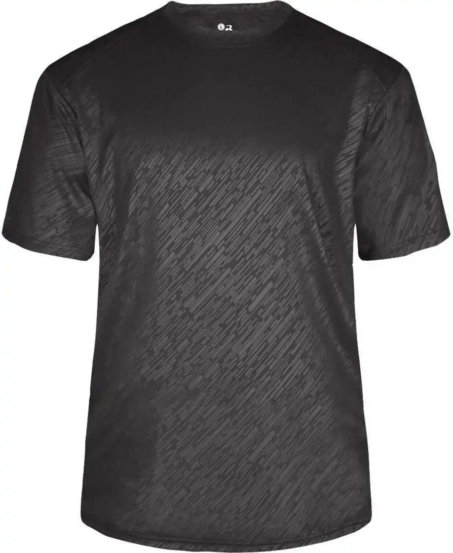 Badger Sport 4131 Line Embossed Tee - Graphite