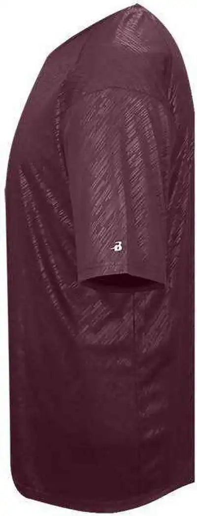 Badger Sport 4131 Line Embossed Tee - Maroon