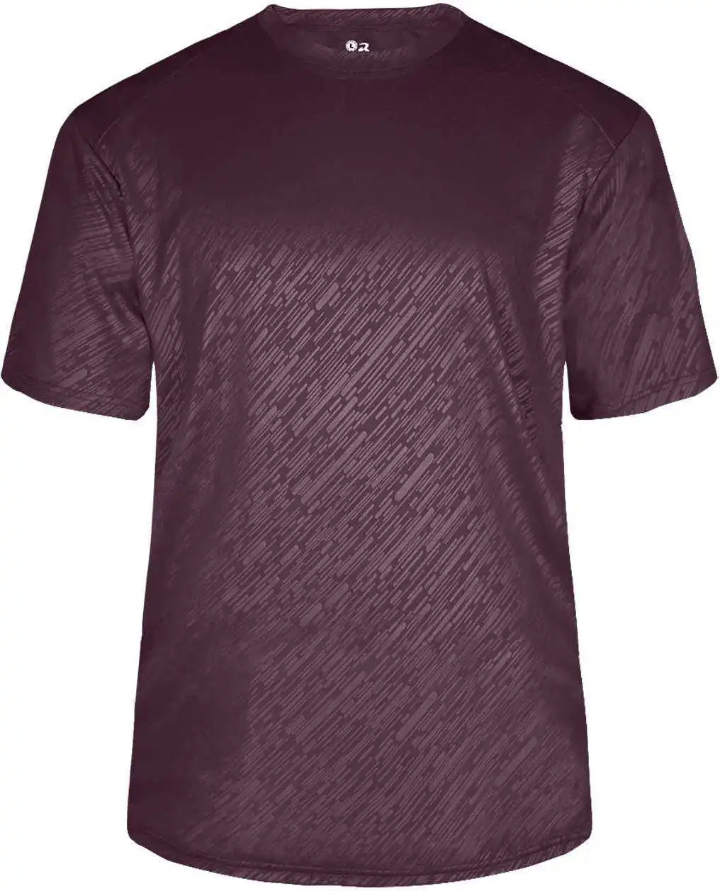 Badger Sport 4131 Line Embossed Tee - Maroon