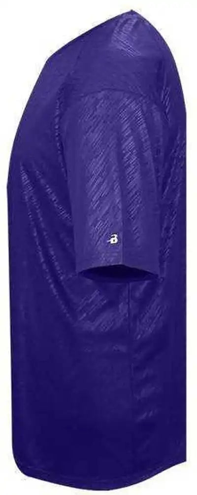 Badger Sport 4131 Line Embossed Tee - Purple