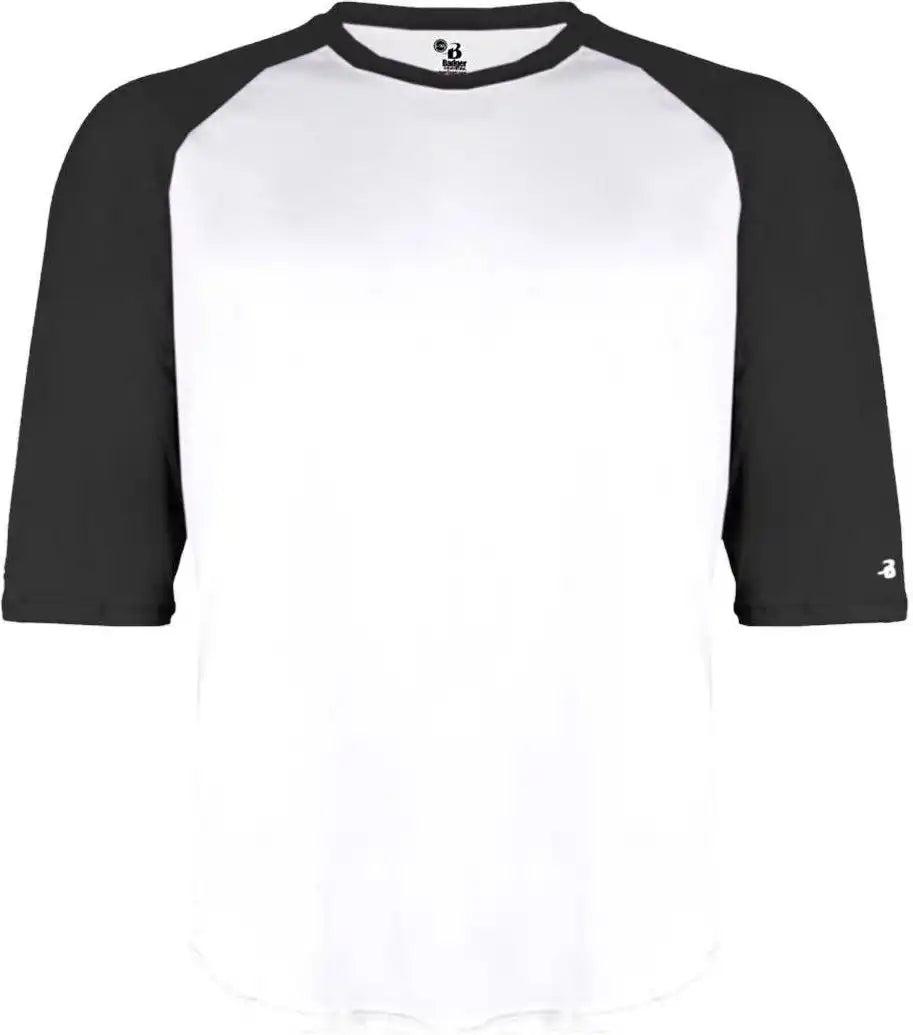 Badger Sport 4133 B-baseball Adult Undershirt - White Black