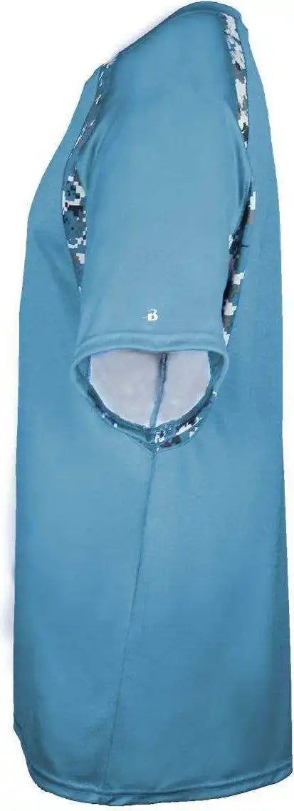 Badger Sport 4140 Digital Hook Adult Tee - Columbia Bl