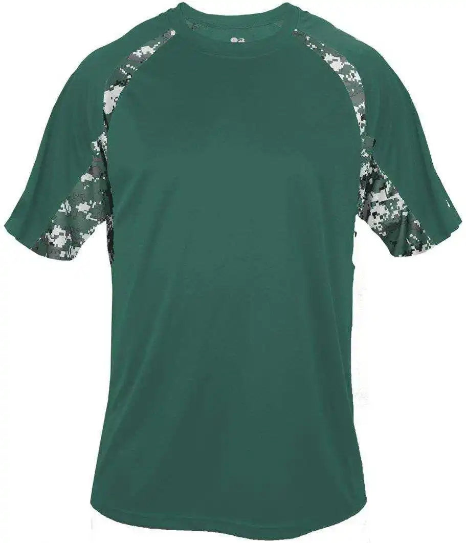 Badger Sport 4140 Digital Hook Adult Tee - Forest