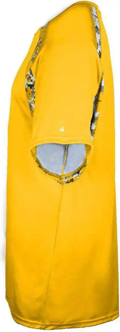 Badger Sport 4140 Digital Hook Adult Tee - Gold