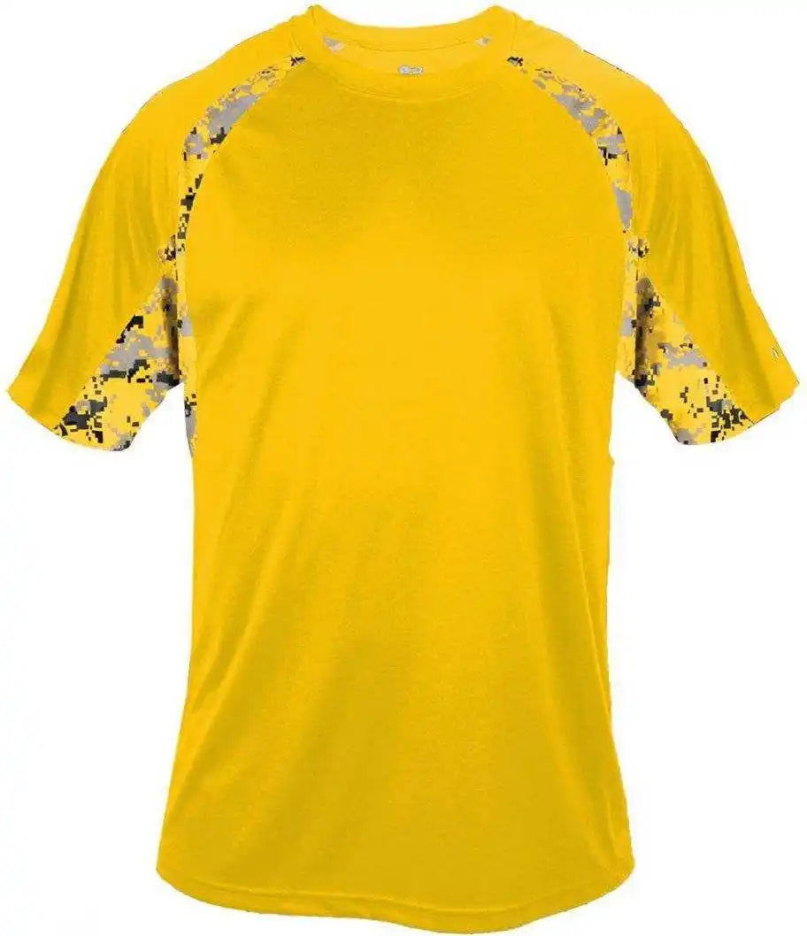 Badger Sport 4140 Digital Hook Adult Tee - Gold