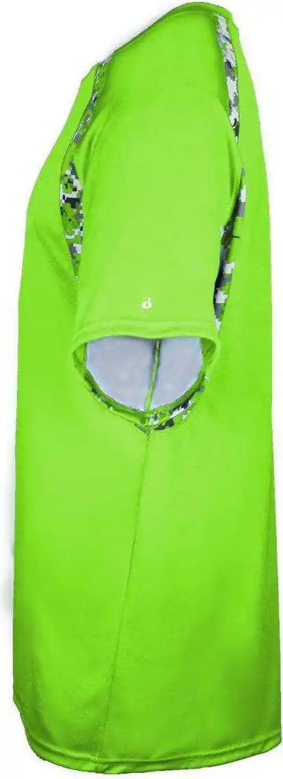 Badger Sport 4140 Digital Hook Adult Tee - Lime