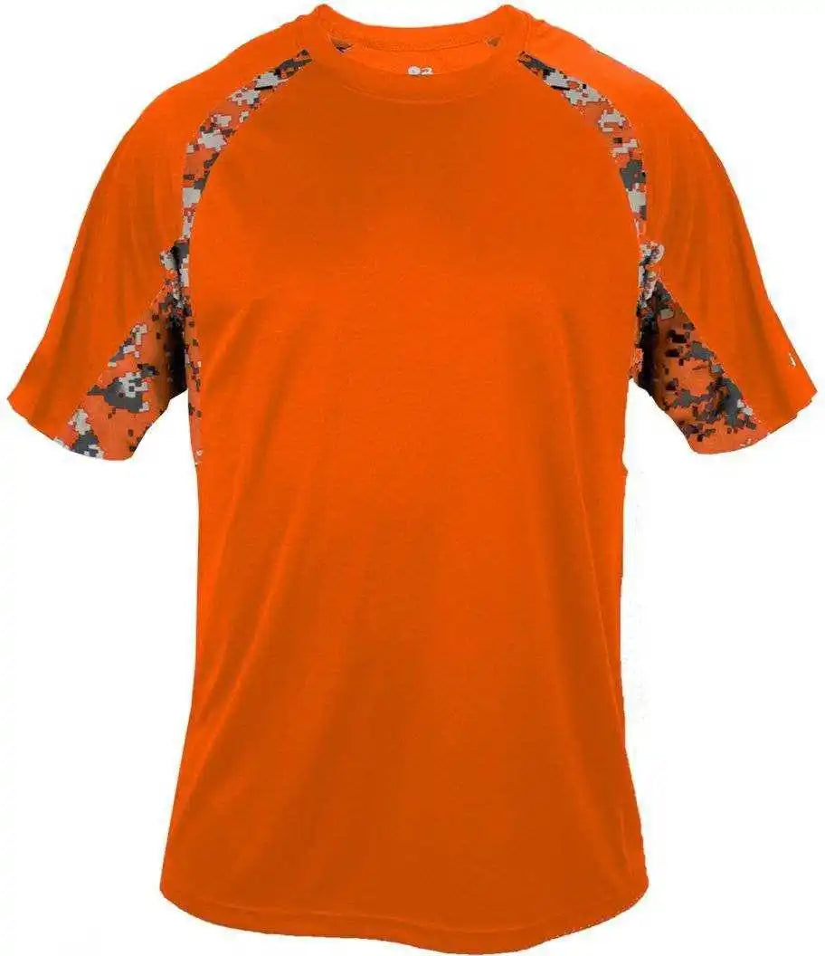 Badger Sport 4140 Digital Hook Adult Tee - Orange